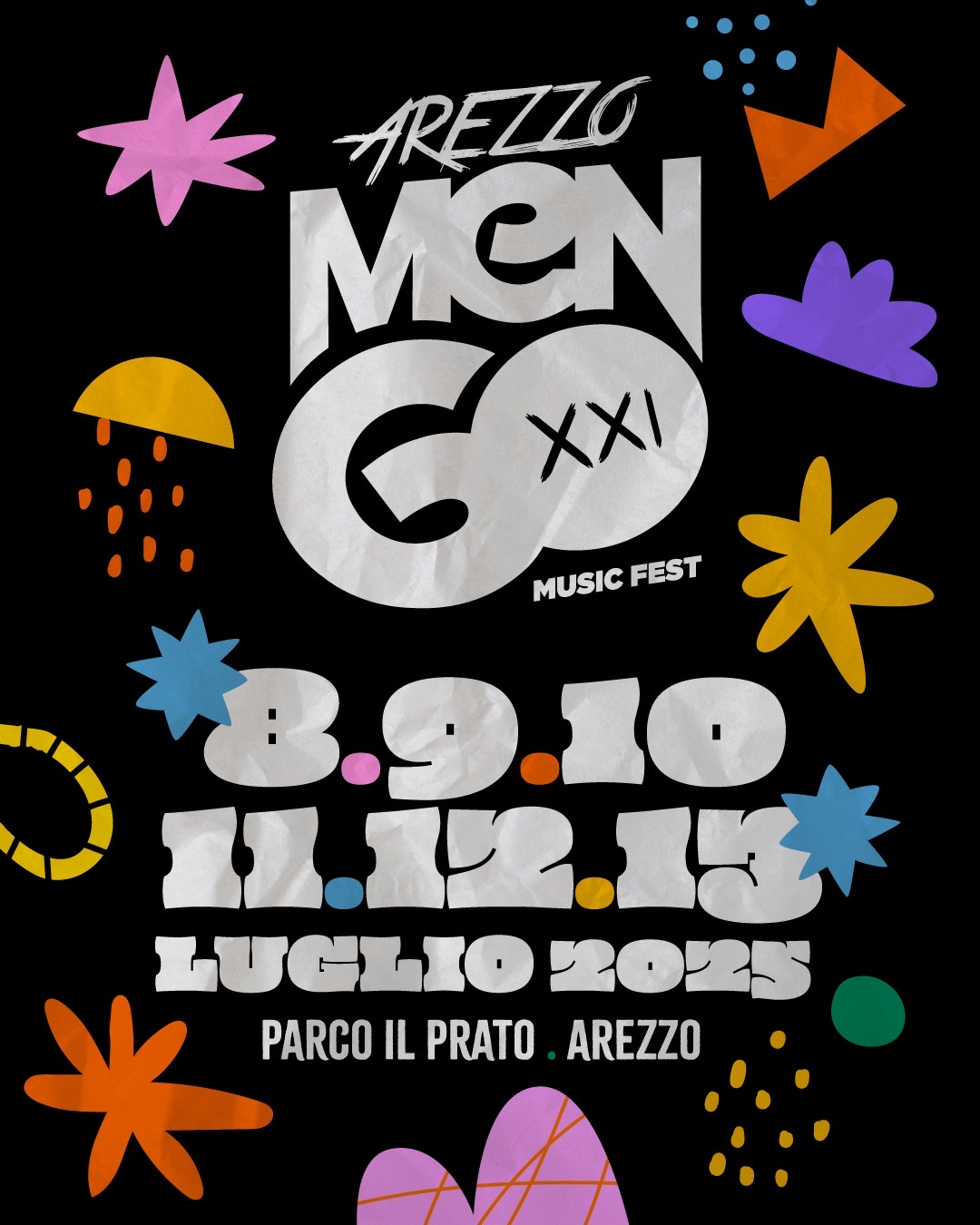 Men/Go Music Fest 2025 / 8-13 luglio / 21ª edizione / Parco il Prato, Arezzo