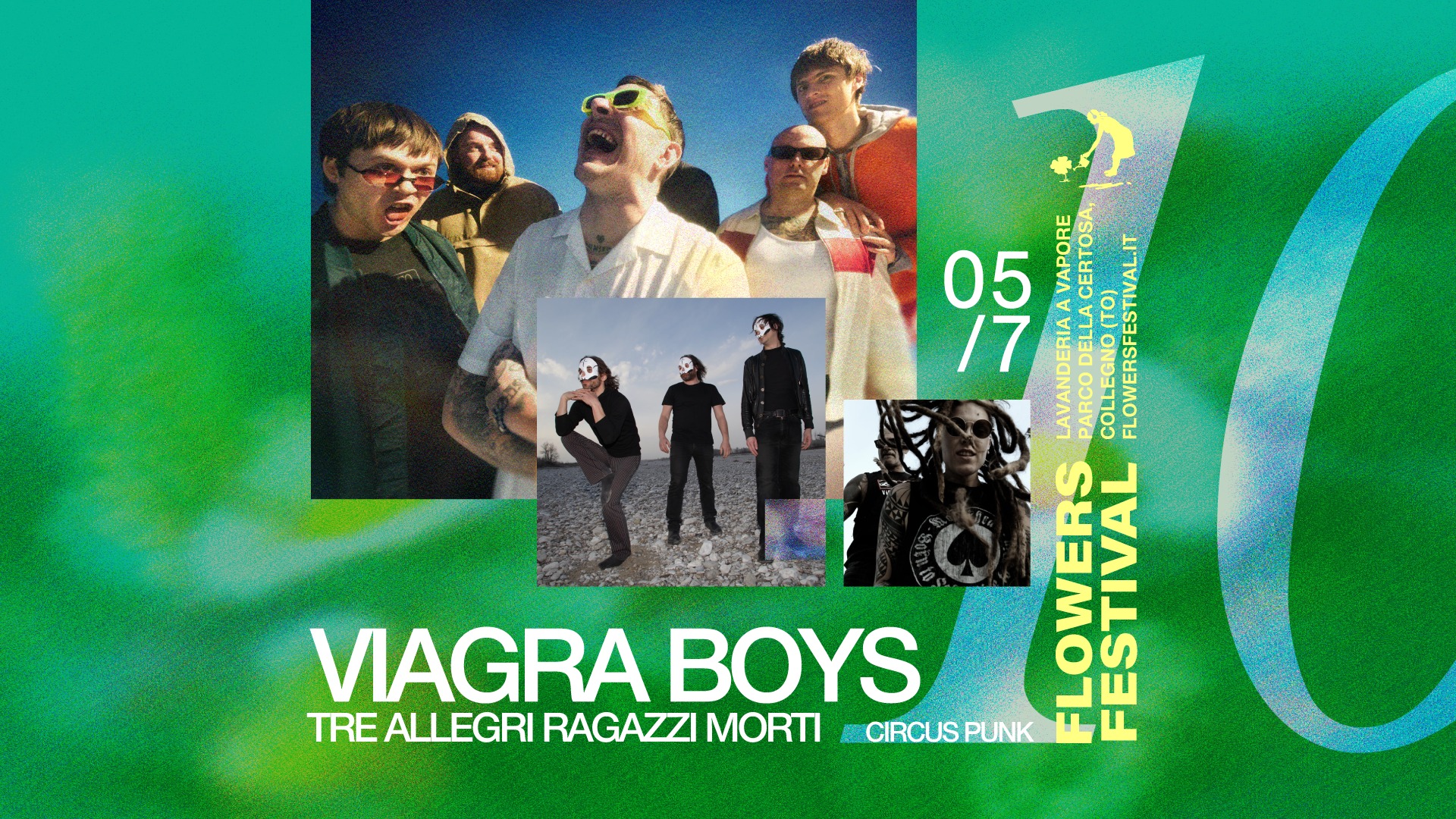 VIAGRA BOYS / TRE ALLEGRI RAGAZZI MORTI / CIRCUS PUNK / FLOWERS FESTIVAL