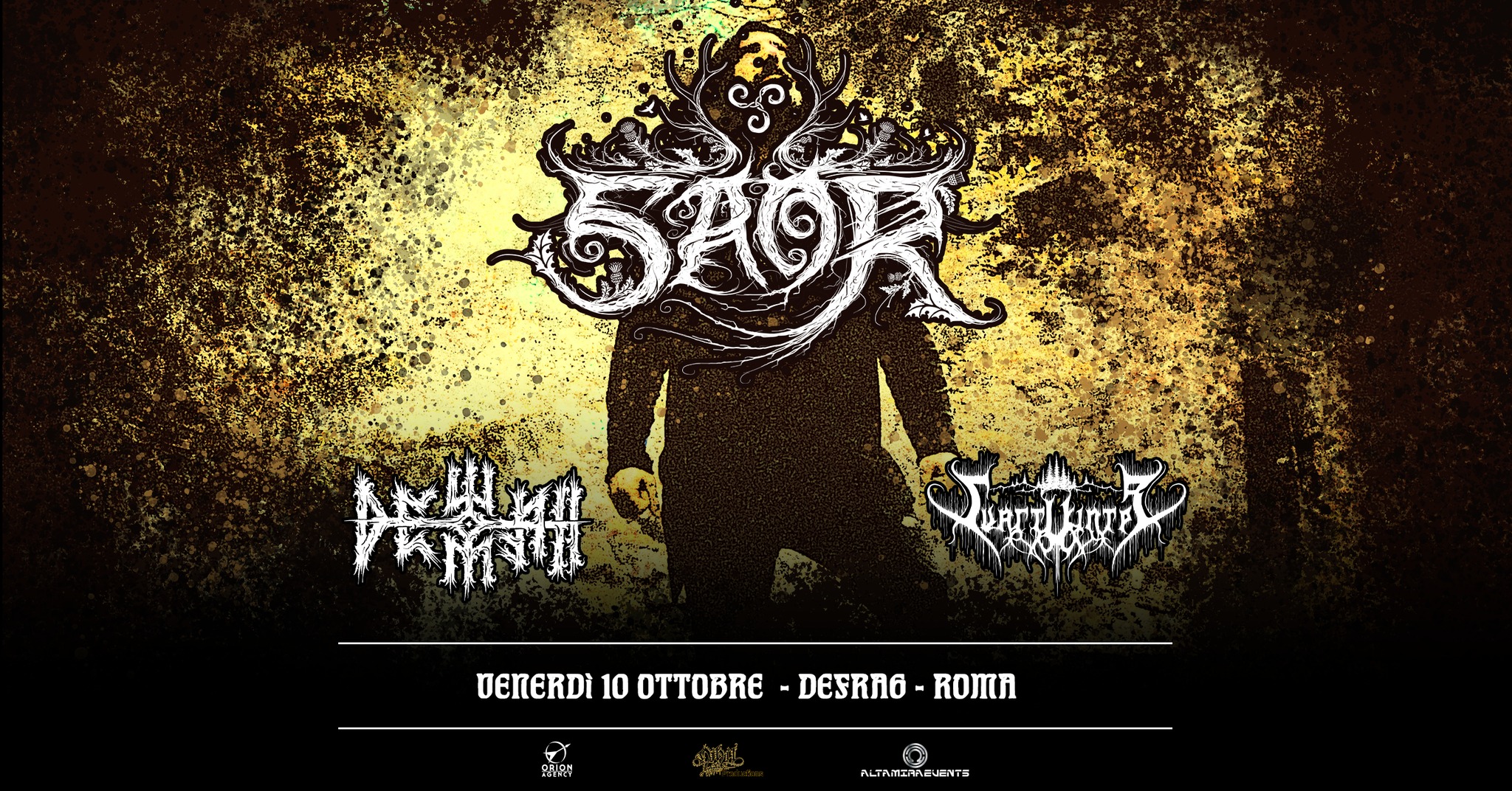 SAOR + Dewfall + Svart Vinter - Live @ Defrag - Roma
